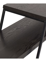 Pacific Black Ash Veneer and Metal Console Table - Image 5 of 5