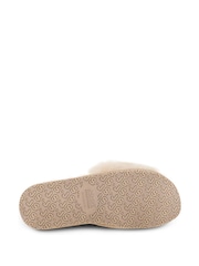 Just Sheepskin Brown Ladies Lily Slider Slippers - Image 5 of 5