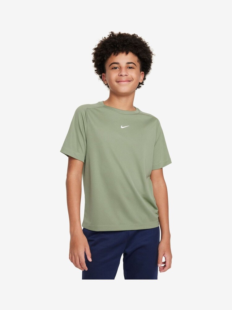 Nike Oil Green Dri-FIT Multi + Training T-Shirt - Image 1 of 3