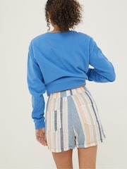 FatFace Natural Tenby Multi Stripe Shorts - Image 2 of 4