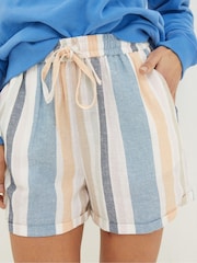 FatFace Natural Tenby Multi Stripe Shorts - Image 3 of 4