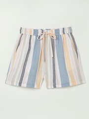 FatFace Natural Tenby Multi Stripe Shorts - Image 4 of 4
