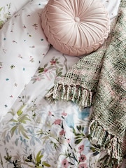 Laura Ashley Multi White Pointon Fields 100% Cotton Duvet Cover and Pillowcase Set - Image 3 of 5