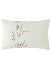 Laura Ashley Red Brushed Cotton Christmas Pussy Willow 100% Cotton Duvet Cover & Pillowcase Set - Image 6 of 6