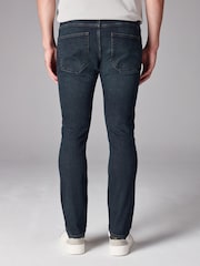 Blue Dark Washed Skinny Fit Classic Stretch Jeans - Image 2 of 10