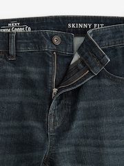 Blue Dark Washed Skinny Fit Classic Stretch Jeans - Image 6 of 10