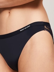 Tommy Hilfiger Blue Lace Detail Thong - Image 1 of 4