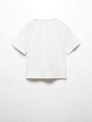 Mango Cream 100% Cotton Star Print T-Shirt - Image 5 of 6
