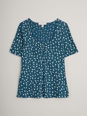 Seasalt Cornwall Blue Gentle Wave Top - Image 1 of 2