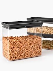 Brabantia Dark Grey Stackable Canisters 2 x 1.5L And 1 x 3.5L - Image 6 of 6