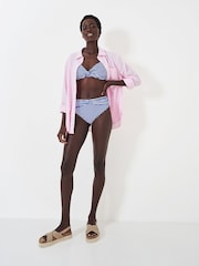 Crew Clothing Blue Twist Bikini Bottoms - Image 1 of 3