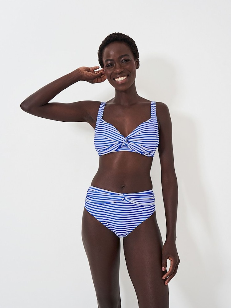 Crew Clothing Blue Twist Bikini Bottoms - Image 3 of 3
