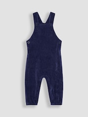 JoJo Maman Bébé Navy Appliqué Dungarees & Print Top Set - Image 2 of 7