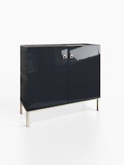 Frank Olsen Midnight Black 1 Lyra Four Door SMART Sideboard - Image 3 of 9