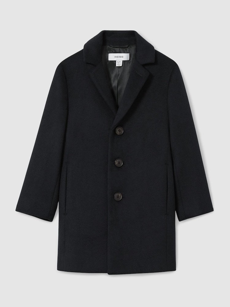 Reiss Navy Gable 9-13 yrs Single Breasted Overcoat - Image 2 of 6