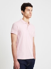 French Connection Pink 100% Cotton Signature Polo Shirt - Image 1 of 3