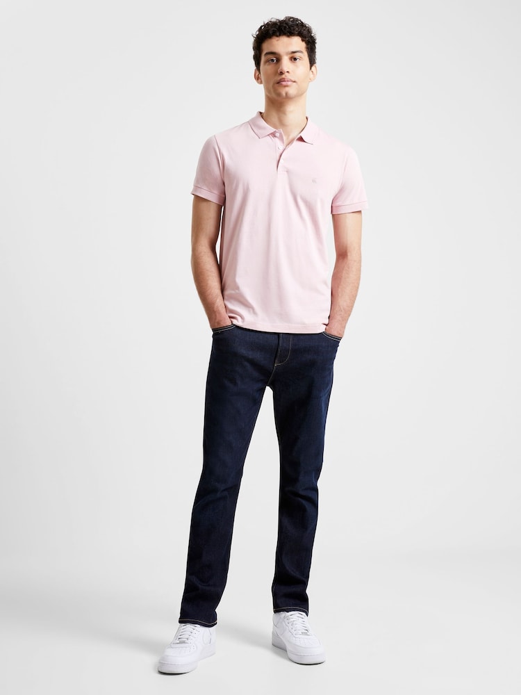 French Connection Pink 100% Cotton Signature Polo Shirt - Image 3 of 3