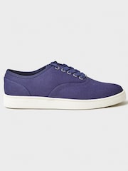 Crew Clothing Laced Canvas Oxford Trainer - Image 1 of 5
