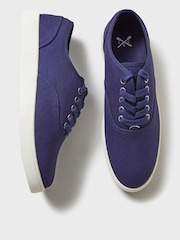 Crew Clothing Laced Canvas Oxford Trainer - Image 2 of 5