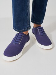 Crew Clothing Laced Canvas Oxford Trainer - Image 4 of 5