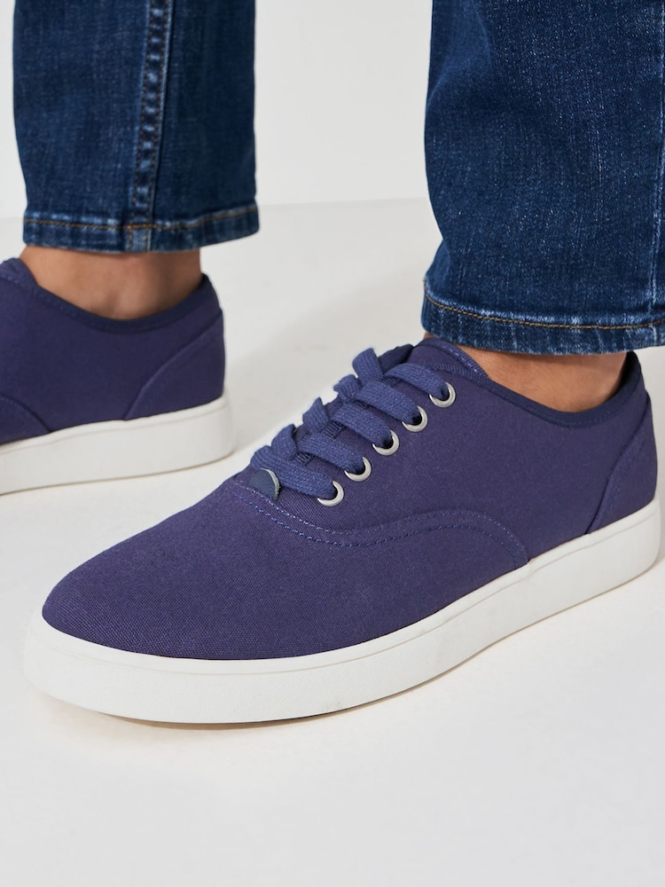 Crew Clothing Laced Canvas Oxford Trainer - Image 5 of 5