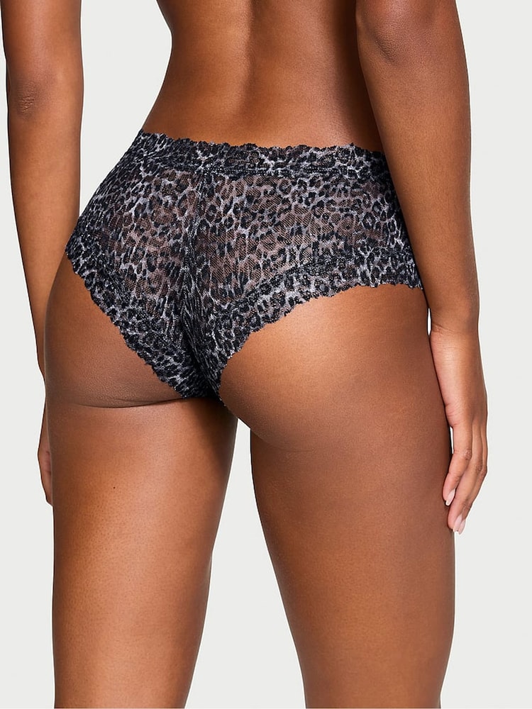 Victoria's Secret Tornado Grey Leopard Cheeky Knickers - Image 2 of 3
