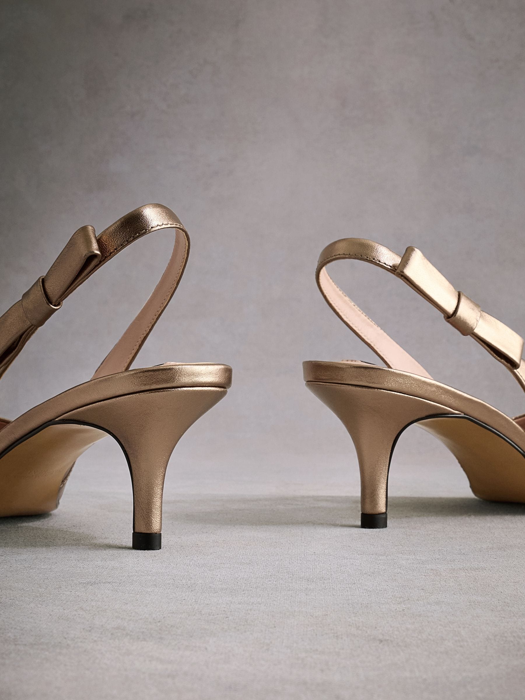 Buy Gold Tabitha Simmons Dela Leather Slingback Point Heels from the Next UK online shop