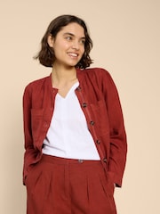 White Stuff Red Delilah 100% Linen Jacket - Image 1 of 7