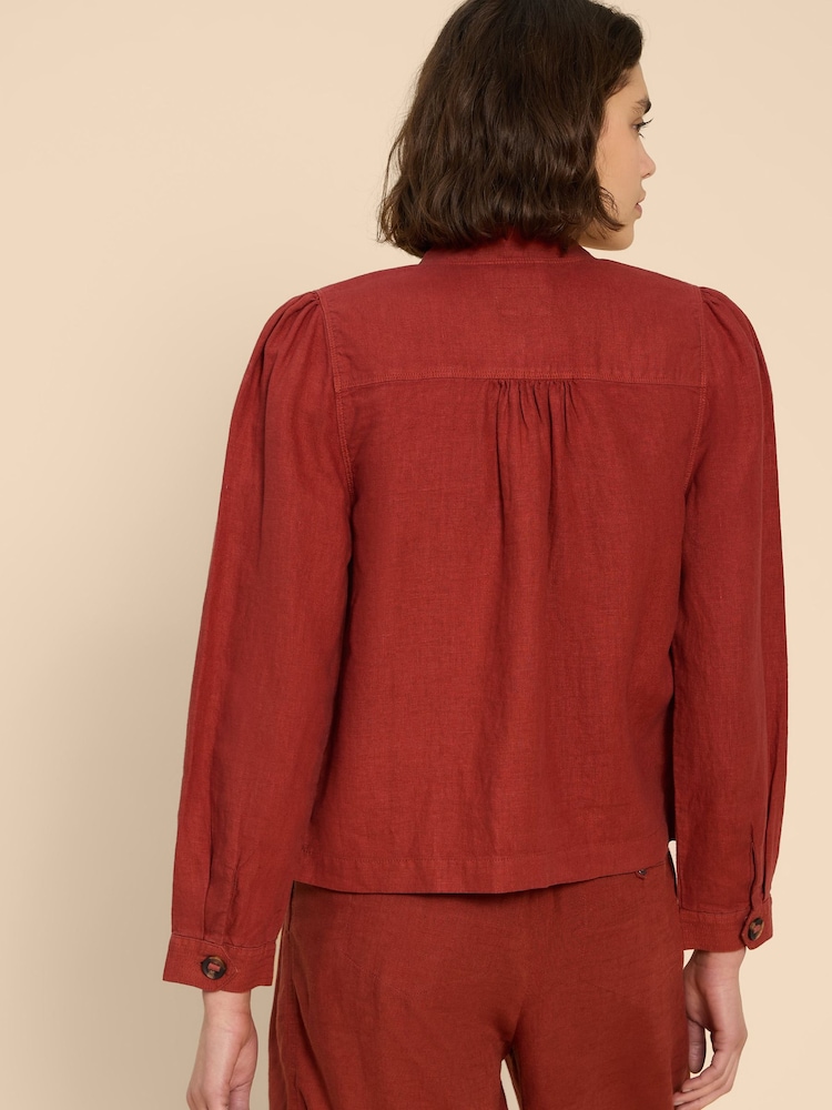 White Stuff Red Delilah 100% Linen Jacket - Image 2 of 7