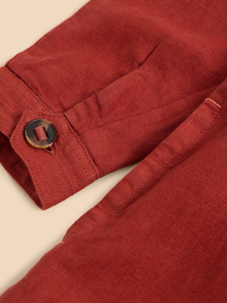 White Stuff Red Delilah 100% Linen Jacket - Image 7 of 7