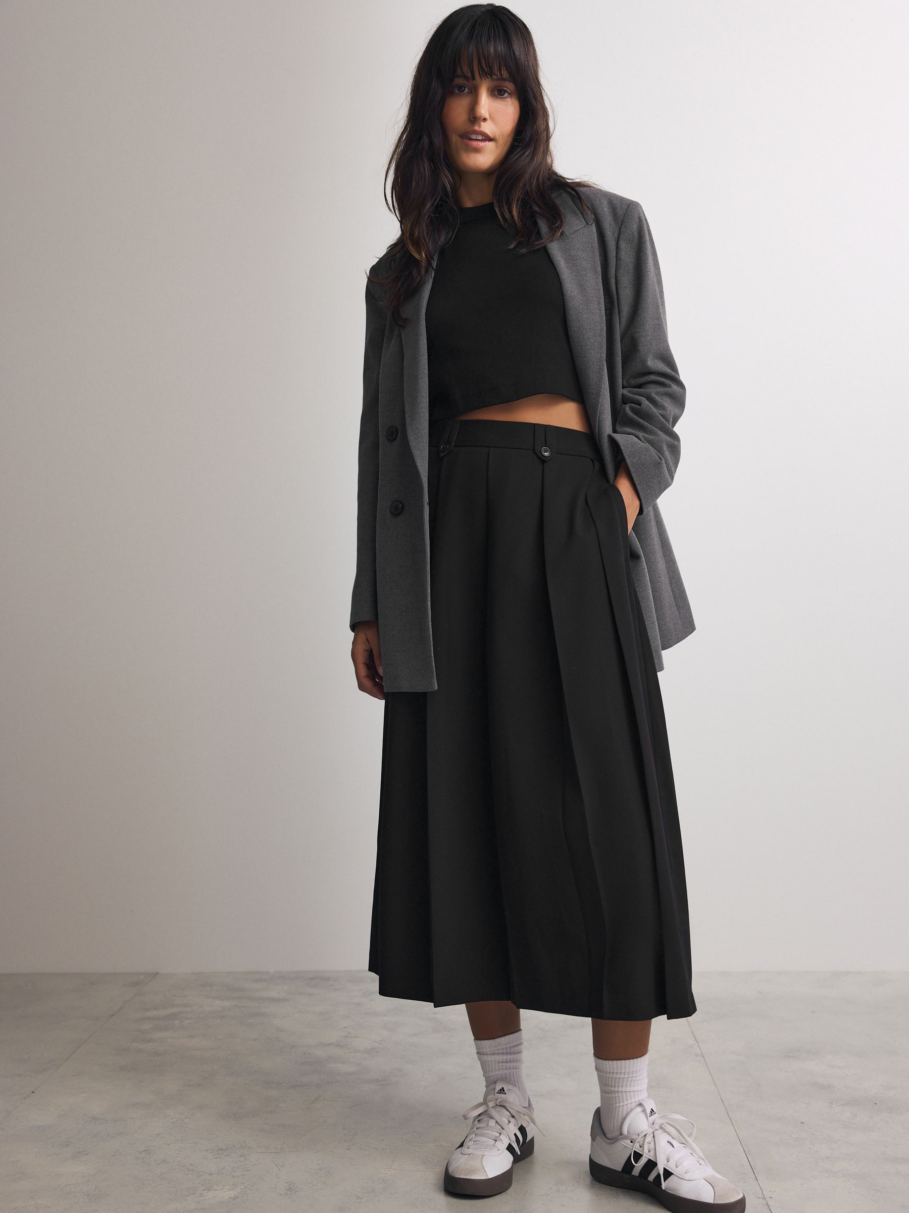 Buy Black Pleated Midi Skirt from Next Singapore