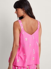 Monsoon Pink Kiran Embroidered Camisole - Image 2 of 5