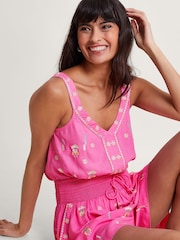 Monsoon Pink Kiran Embroidered Camisole - Image 4 of 5