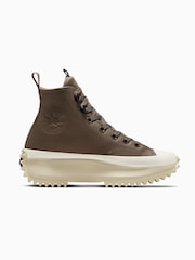 Converse Brown Leather Run Star Hike Trainers - Image 4 of 11