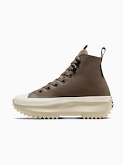 Converse Brown Leather Run Star Hike Trainers - Image 5 of 11