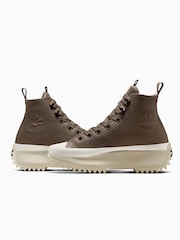 Converse Brown Leather Run Star Hike Trainers - Image 9 of 11