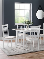 Julian Bowen White Coast Dining Chairs Set Of 2 - Image 1 of 6
