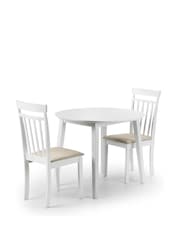 Julian Bowen White Coast Dining Chairs Set Of 2 - Image 10 of 17