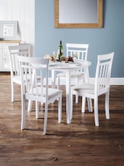 Julian Bowen White Coast Dining Chairs Set Of 2 - Image 11 of 17