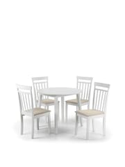 Julian Bowen White Coast Dining Chairs Set Of 2 - Image 13 of 17