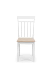 Julian Bowen White Coast Dining Chairs Set Of 2 - Image 17 of 17