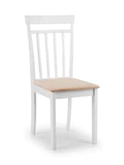 Julian Bowen White Coast Dining Chairs Set Of 2 - Image 3 of 6