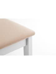 Julian Bowen White Coast Dining Chairs Set Of 2 - Image 6 of 6