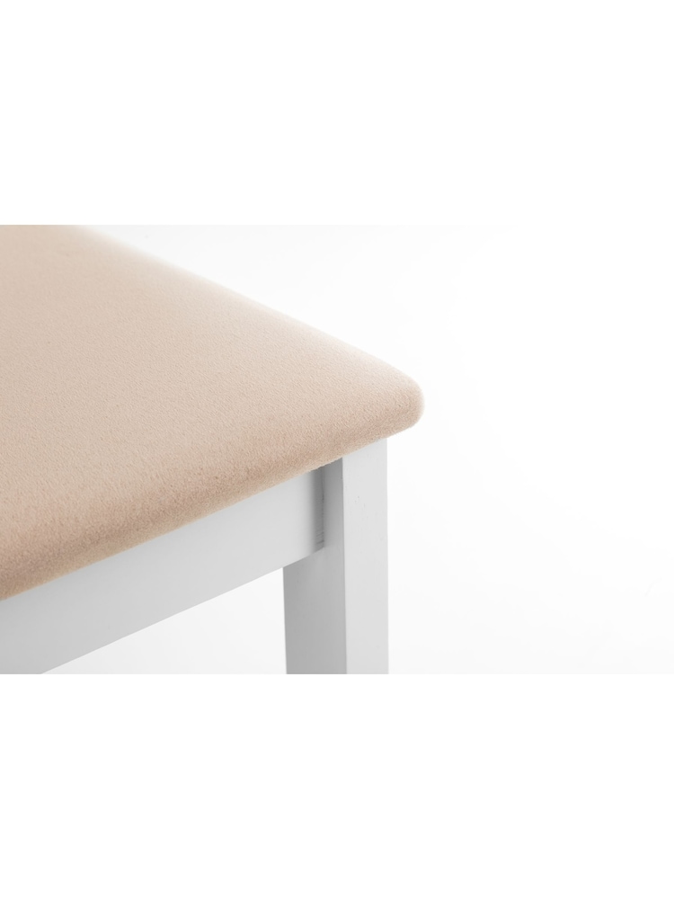 Julian Bowen White Coast Dining Chairs Set Of 2 - Image 6 of 6