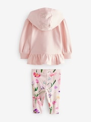 Baker by Ted Baker Pink 3 Piece Cardigan & Legging Set - Image 7 of 11