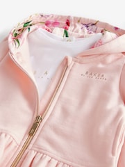Baker by Ted Baker Pink 3 Piece Cardigan & Legging Set - Image 9 of 11