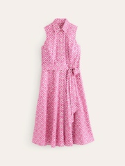 Boden Pink Amy Sleeveless Shirt Dress - Image 4 of 4