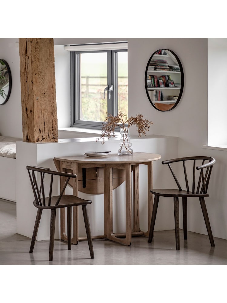 Gallery Home Brown Neston Folding Dining Table - Image 2 of 7
