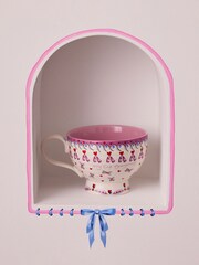 Cath Kidston Set of 4 Pink Hug Mugs - Image 1 of 4
