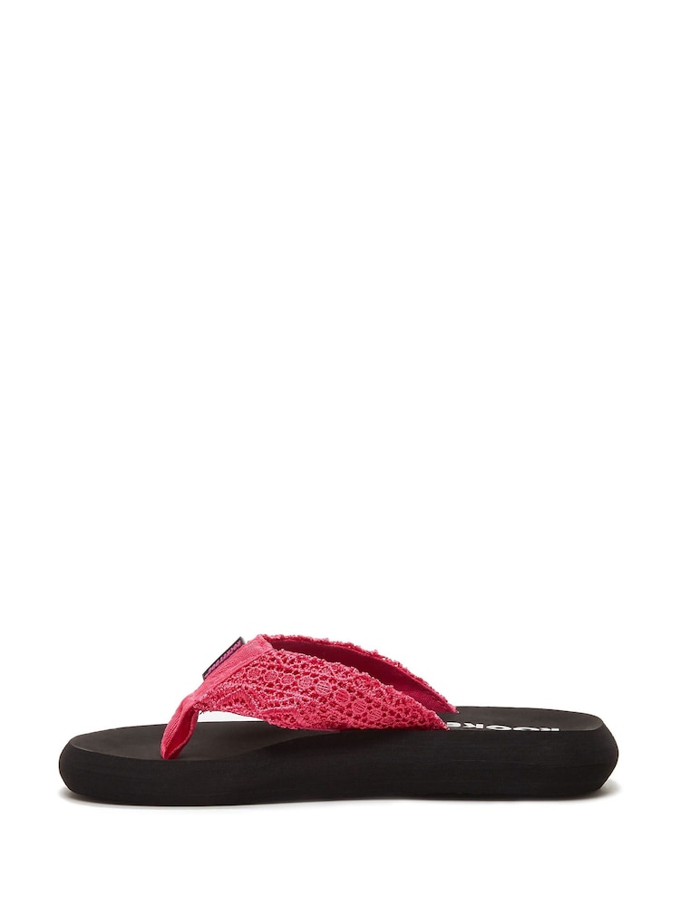 Rocket Dog 100% Cotton Spotlight Lima Crochet Fabric Sandals - Image 2 of 5